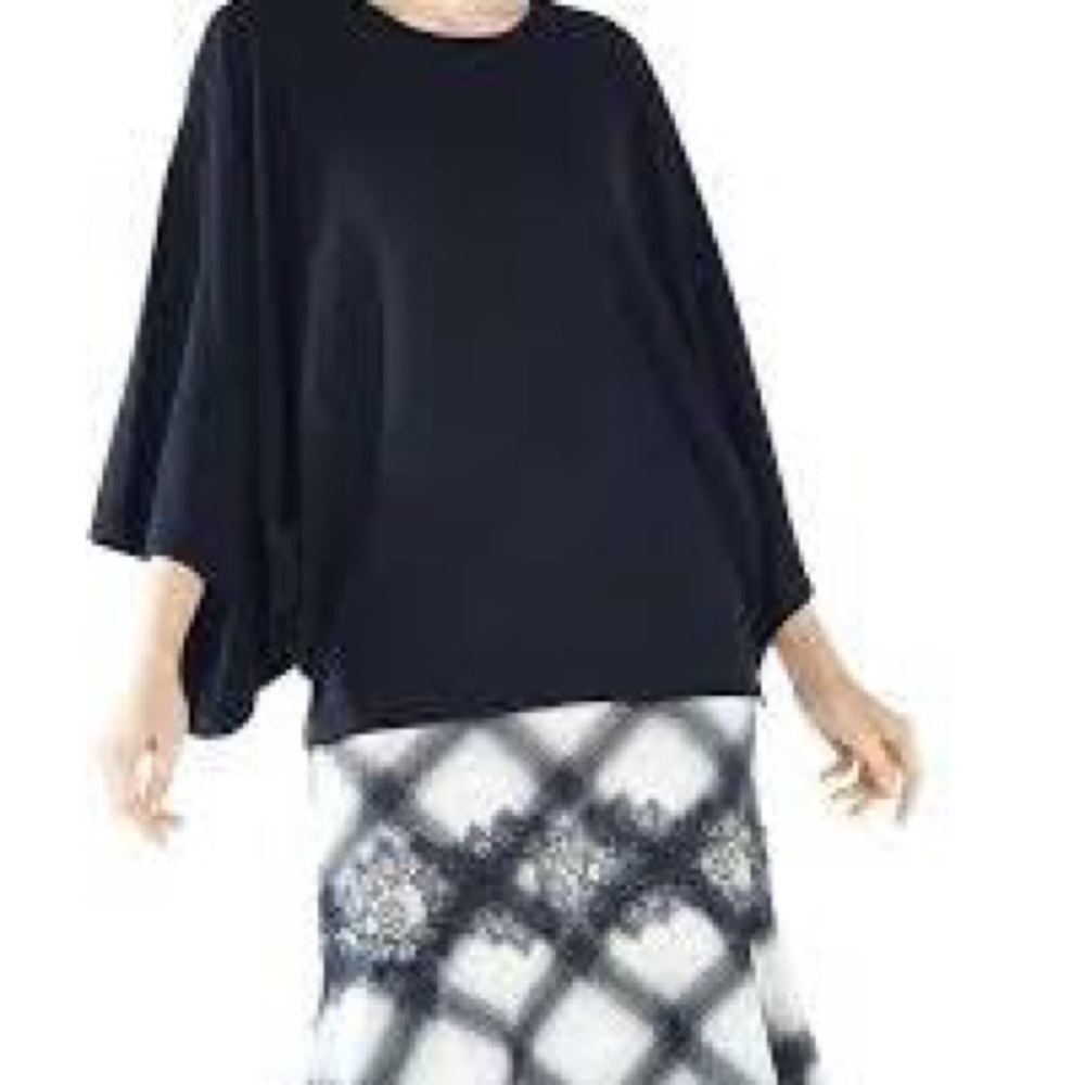 BCBGMAXAZRIA Womens Shania Merino Wool Sweater in Black Size XS